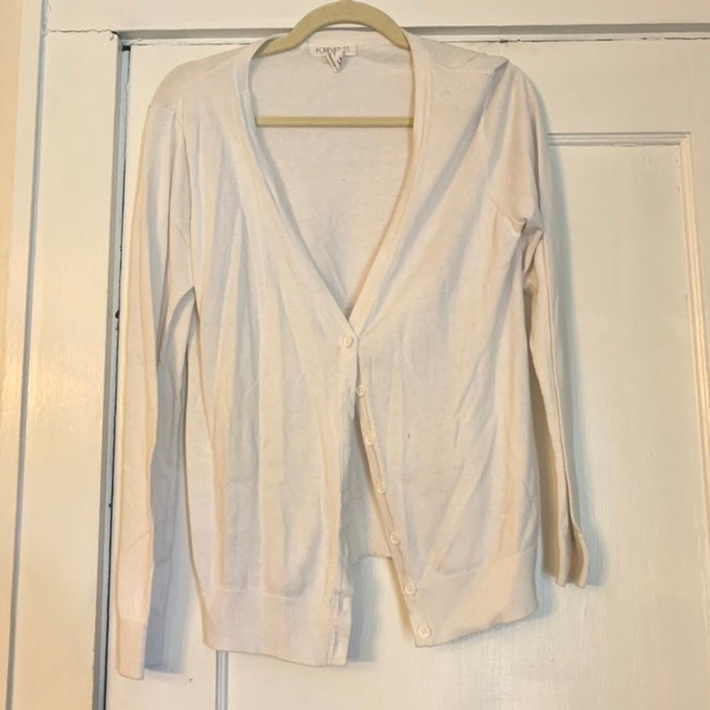 White Cardigan (Large)